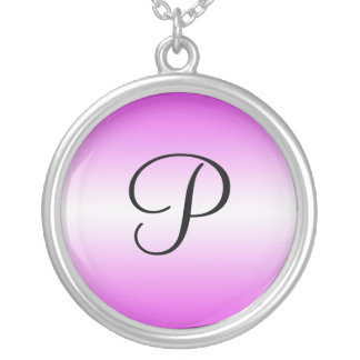 Monogram Light Gradient Purple ~ Necklace