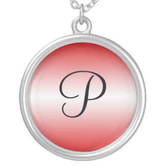 Monogram Light Gradient Red ~ Necklace