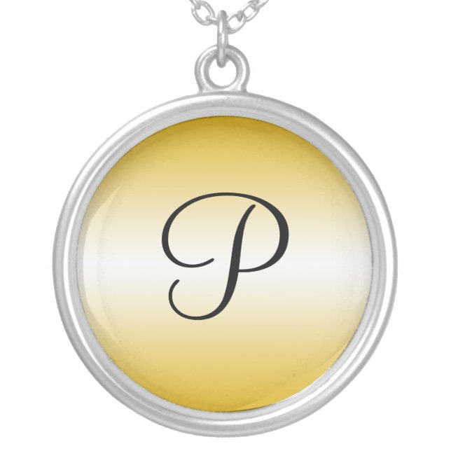 Monogram Light Gradient Yellow ~ Necklace (Front)