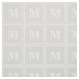 Monogram light grey stripes fabric