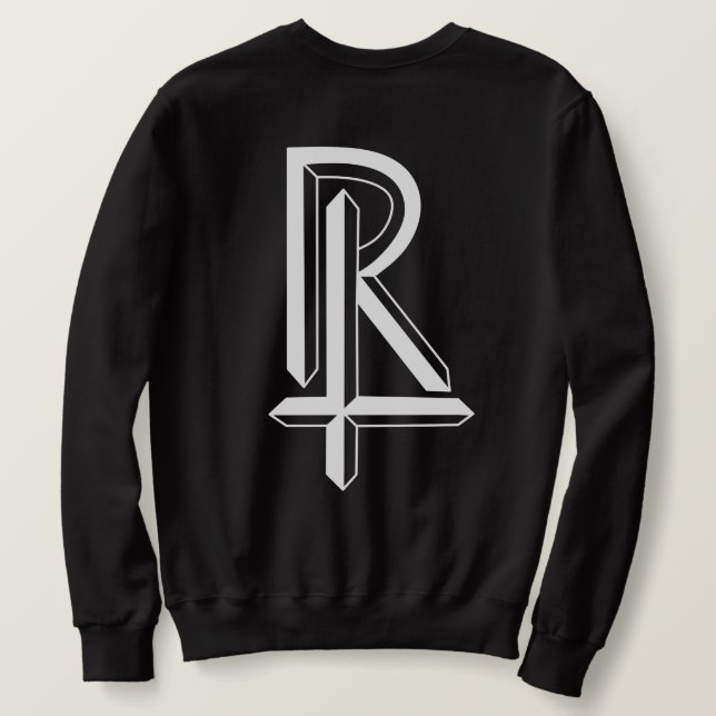 monogram logo combination of letters R and T Sweat Sweatshirt (Design Back)