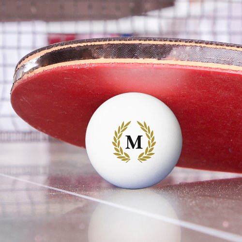 Monogram Lorberkranz Gold Ping Pong Ball