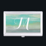 Monogram | Lowland Beach I Business Card Holder<br><div class="desc">Marine Life</div>