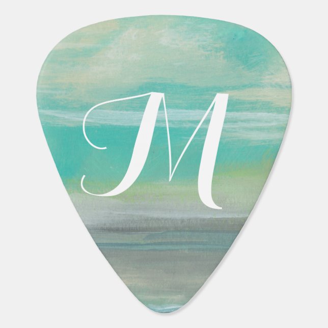 Monogram | Lowland Beach I Guitar Pick (Back)