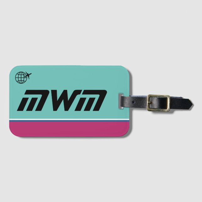 Monogram Luggage Tag (Front Horizontal)