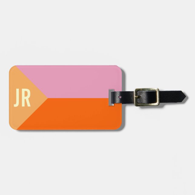 Monogram Luggage Tag (Front Horizontal)