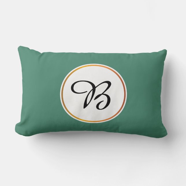 monogram lumbar pillow (Front)