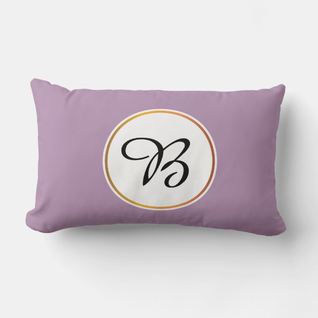 monogram lumbar pillow (Front)