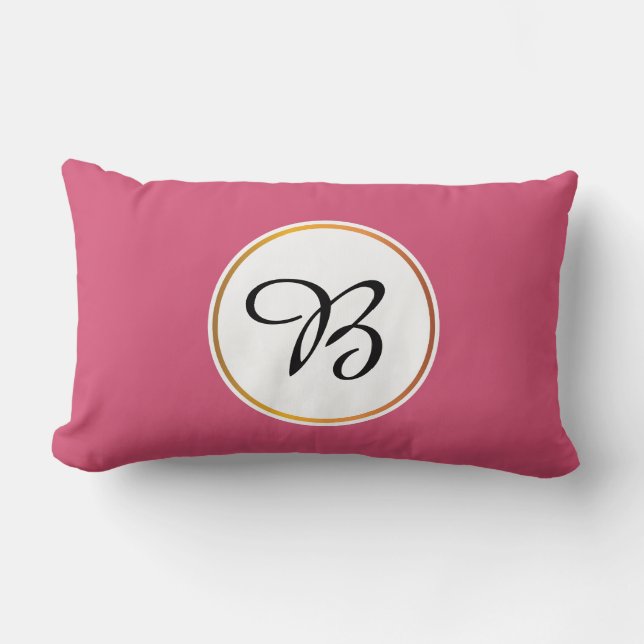 monogram lumbar pillow (Front)