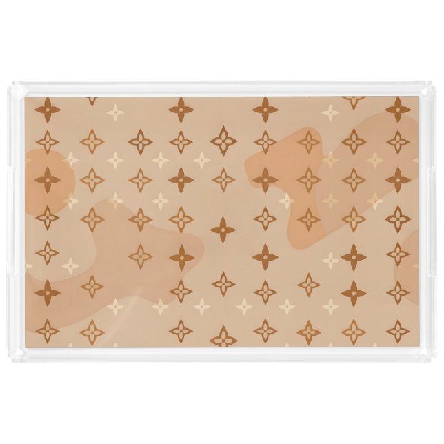 Monogram Luxury design Acrylic Tray (Front)