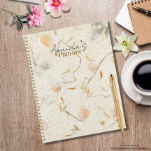 Monogram luxury earthy beautiful mulberry paper