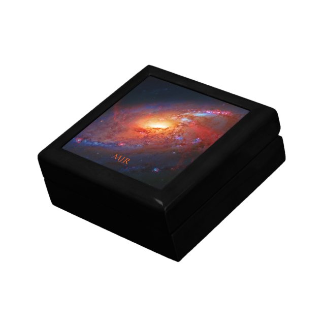 Monogram, M106 Spiral Galaxy, Canes Venatici Jewelry Box (Side)