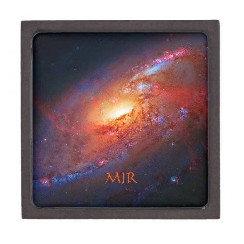 Monogram, M106 Spiral Galaxy, Canes Venatici Keepsake Box