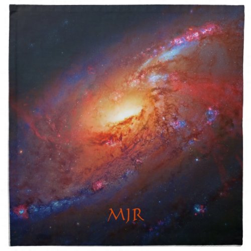 Monogram M106 Spiral Galaxy Canes Venatici Napkin