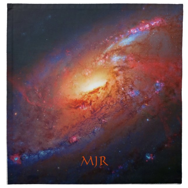Monogram, M106 Spiral Galaxy, Canes Venatici Napkin (Front)