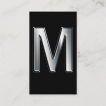 Monogram m business cards