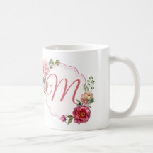 Monogram M Classic White Mug