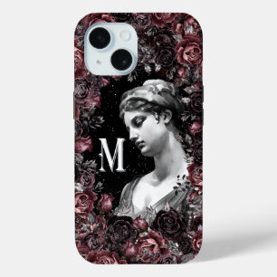 MONOGRAM M GREEK ROMAN CELESTIAL GODDESS ART iPhone 15 CASE