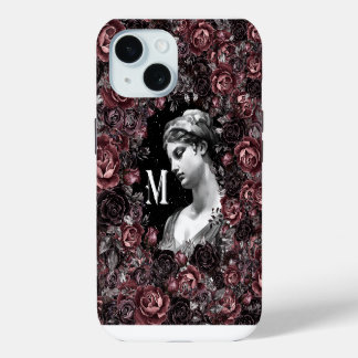 MONOGRAM M GREEK ROMAN CELESTIAL GODDESS ART iPhone 15 CASE