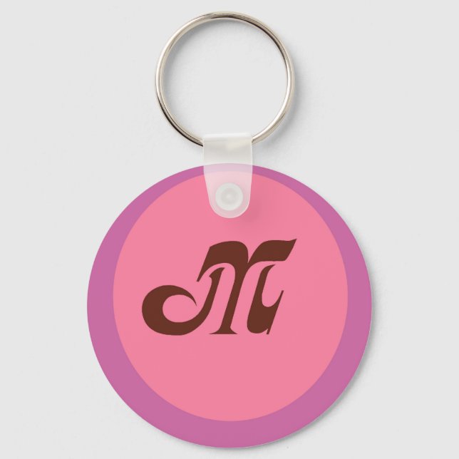 Monogram M Keychain (Front)