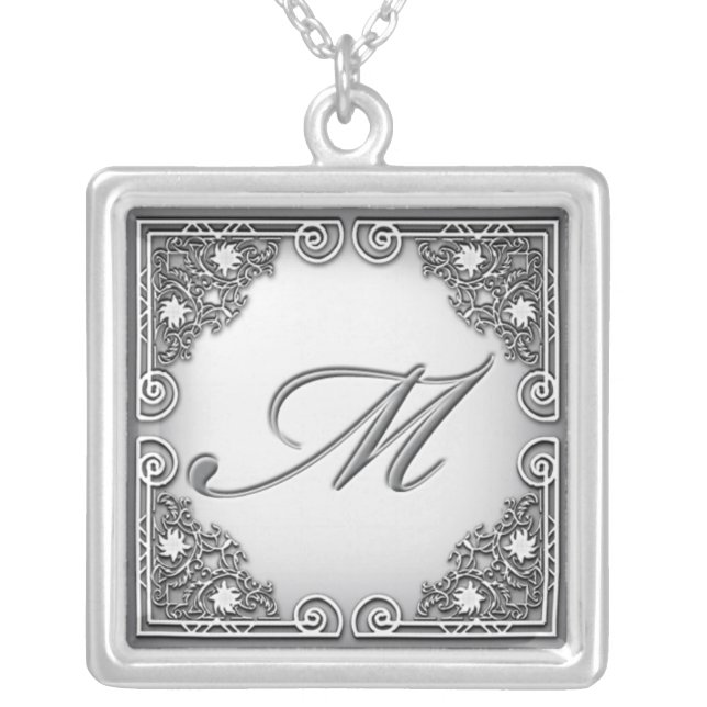 Monogram "M" Necklace (Front)