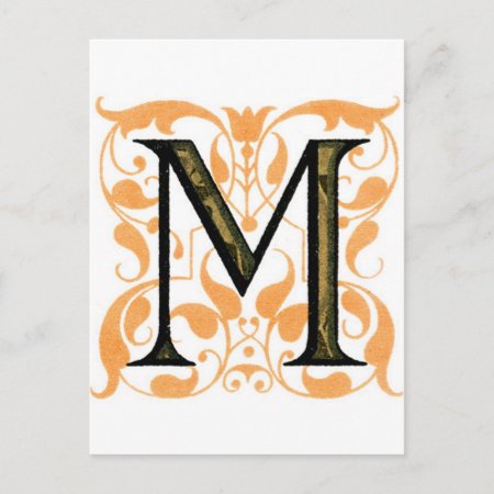 Monogram M Postcard