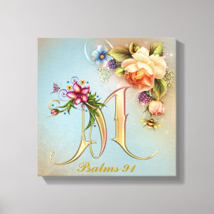 Monogram M Premium Wrapped Canvas (Gloss) Print