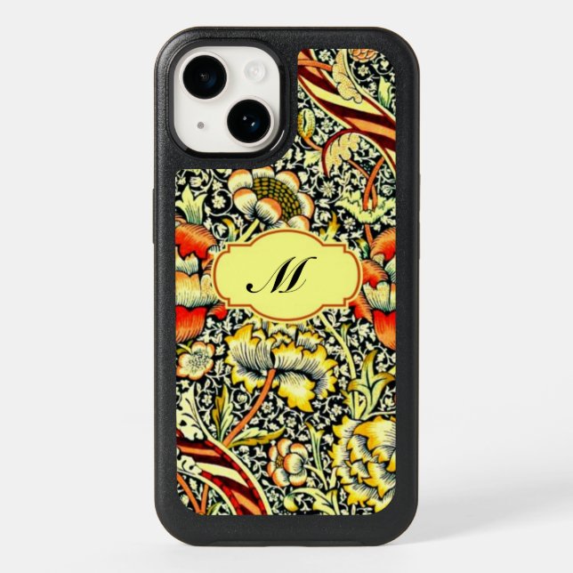 Monogram "M" William Morris Design Otterbox iPhone Case (Back)
