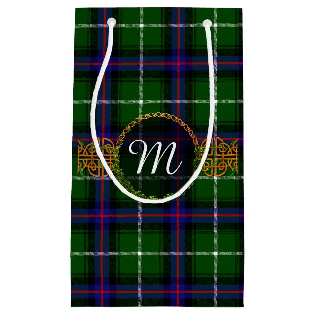 Monogram MacDonald Of The Isles Tartan Small Gift Bag (Front)