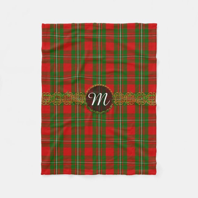 Monogram MacGregor Tartan Fleece Blanket (Front)