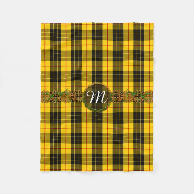 Monogram MacLeod Tartan Fleece Blanket (Front)