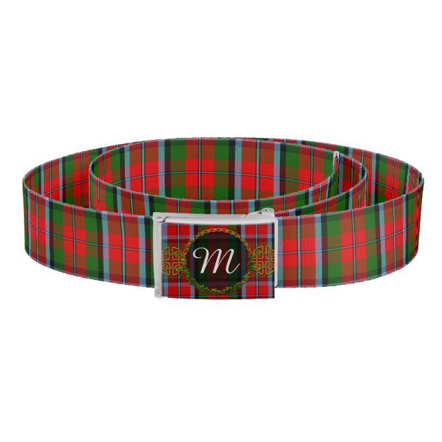 Monogram MacNaughton Tartan Belt (Coil)