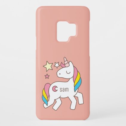 Monogram. Magical Cute Rainbow Unicorn. Case-Mate Samsung Galaxy S9 Case