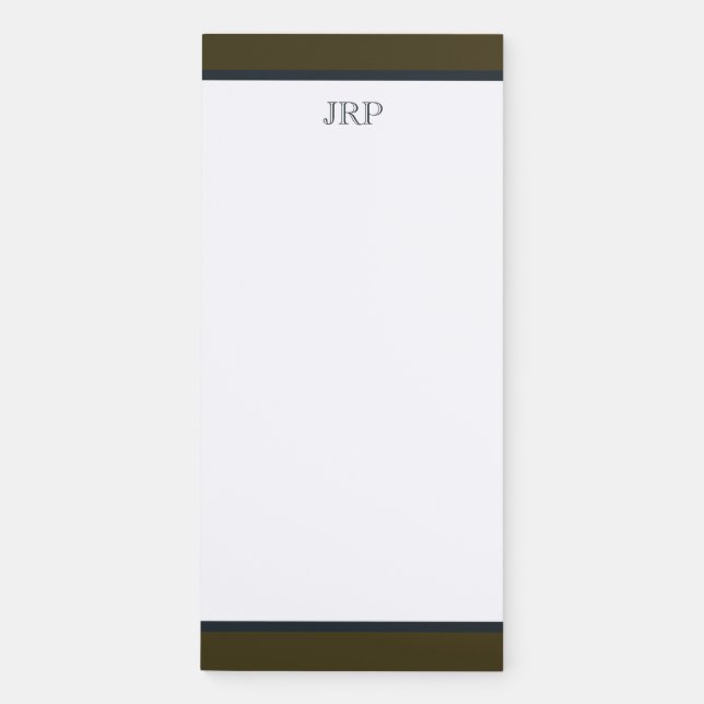 Monogram Magnetic Notepad (Front)