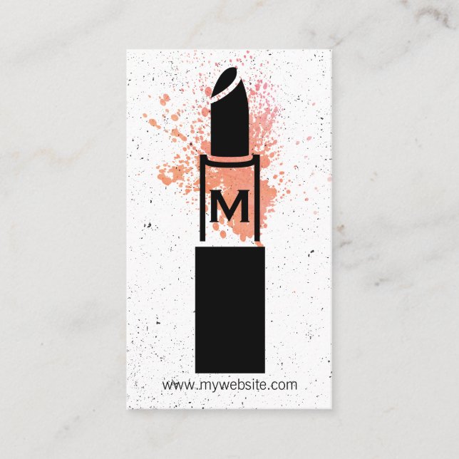Monogram / Makeup Business Card (Front)