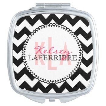 Monogram Makeup Mirror by K2Pphotography at Zazzle