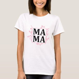 Monogram Mama Typography T-Shirt