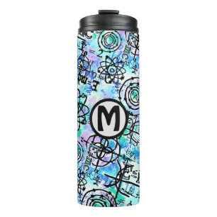 Monogram Math and Physics Equations Nerd Thermal Tumbler