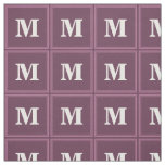 Monogram mauve stripes fabric