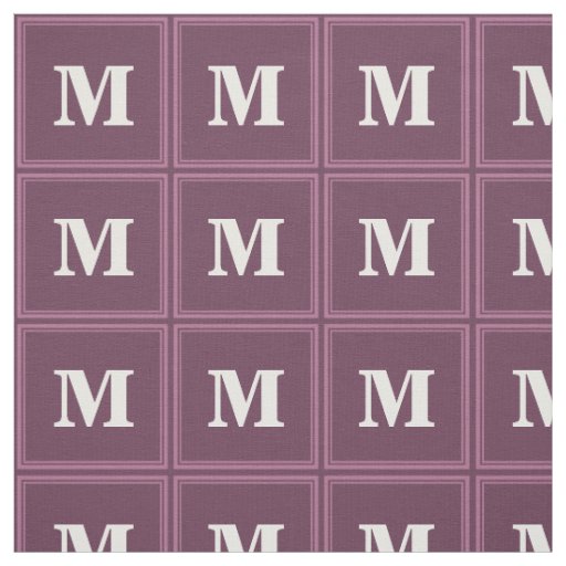 Monogram mauve stripes fabric