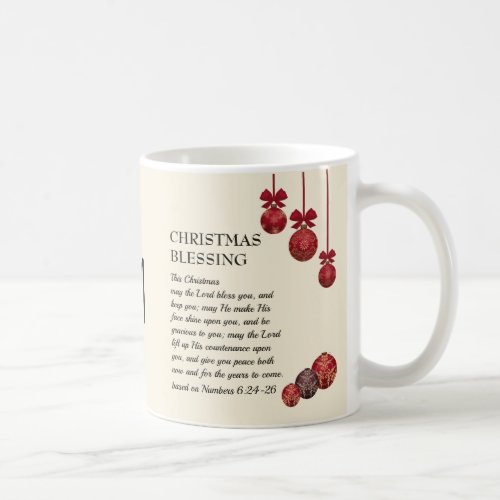 Monogram MAY THE LORD BLESS YOU  Christmas Coffee Mug
