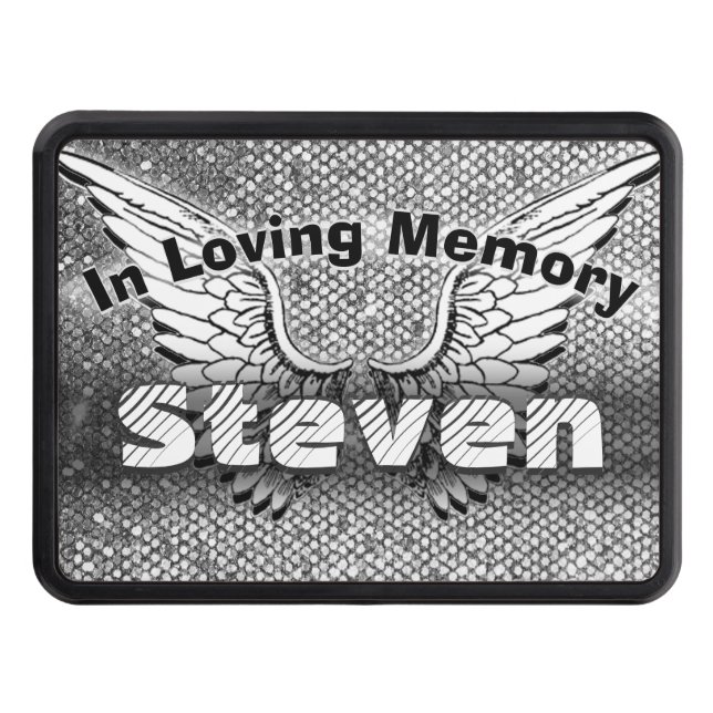 Monogram Memorial | In Loving Memory Tow Hitch Cover (Front)