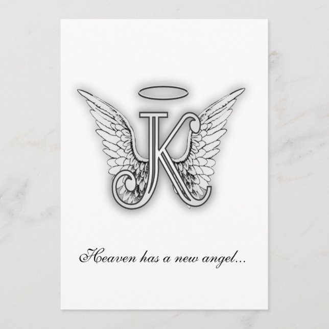 Monogram Memorial Tribute Letter K Program (Front)