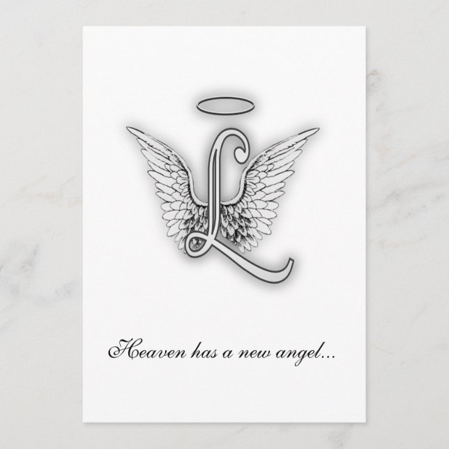 Monogram Memorial Tribute Letter L Program (Front)