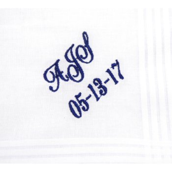 Monogram Men's Handkerchief by EllaWinston at Zazzle