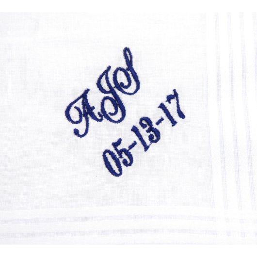 Monogram Men's Handkerchief (Front)