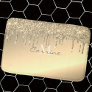 Monogram Metallic 14K Gold Glitter Dripping (Rug) Bath Mat