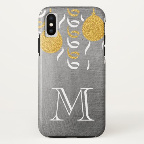 Monogram  Metallic  Balloons iPhone XS Case