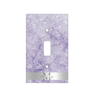 Metal Light Switch Cover Wall Plate Kitchen Marble Pink Pattern Tile MAR041
