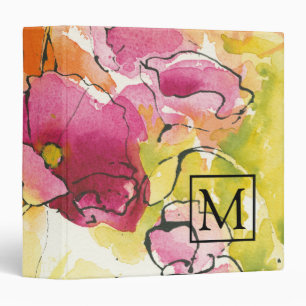 Monogram Mid July 3 Ring Binder